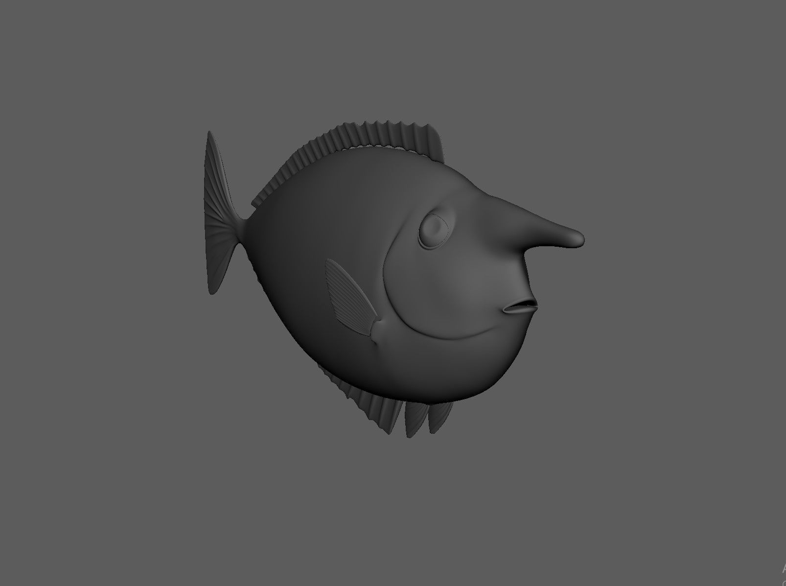 Unicorn Fish 3D model_4