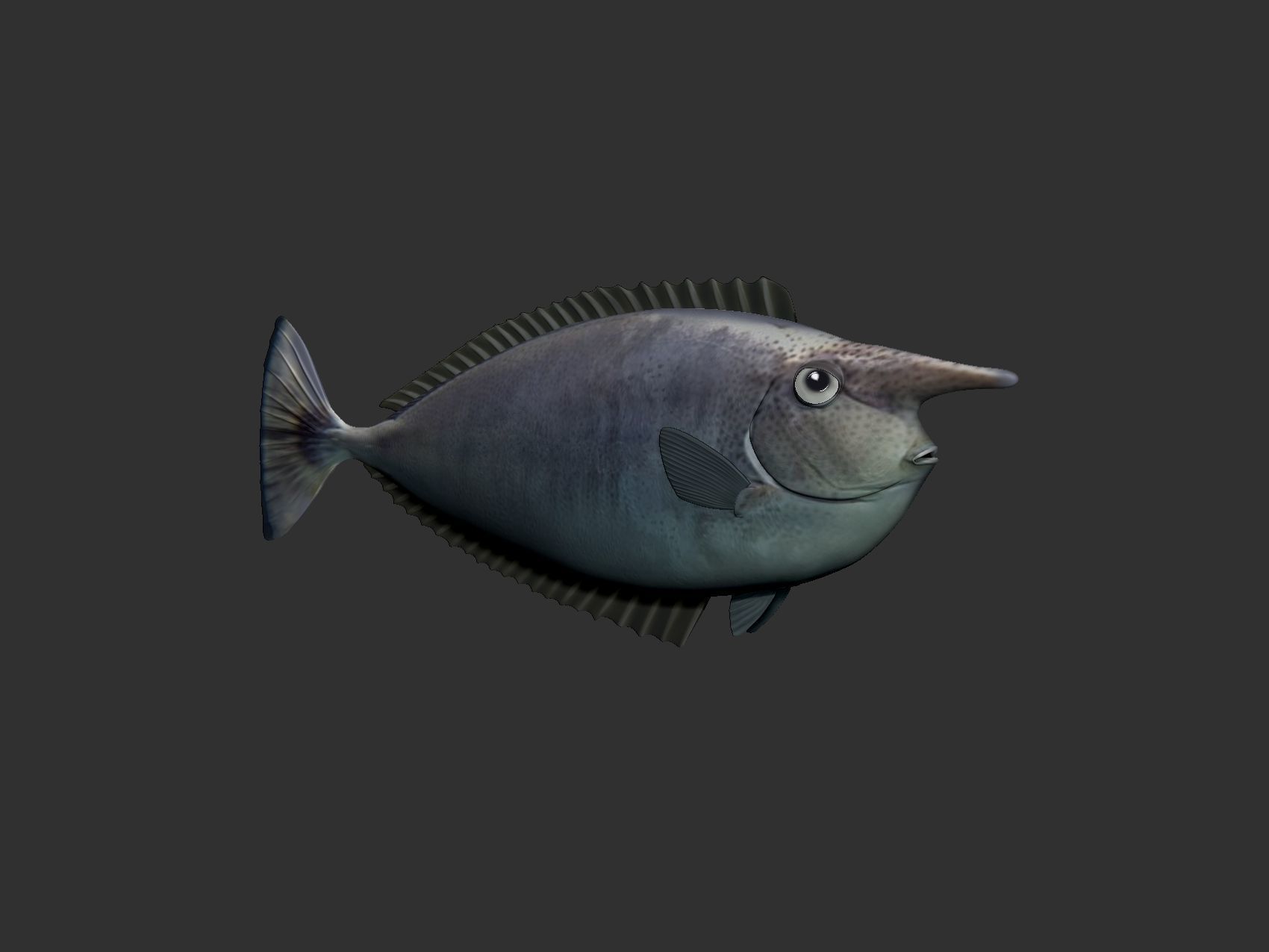 Unicorn Fish 3D model_2