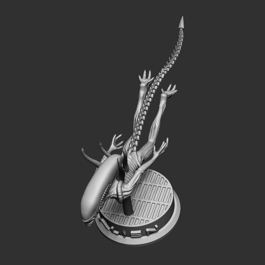 AD Alien Resurrection Swimming 3D print model 3D print model_6