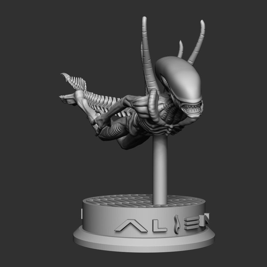 AD Alien Resurrection Swimming 3D print model 3D print model_2