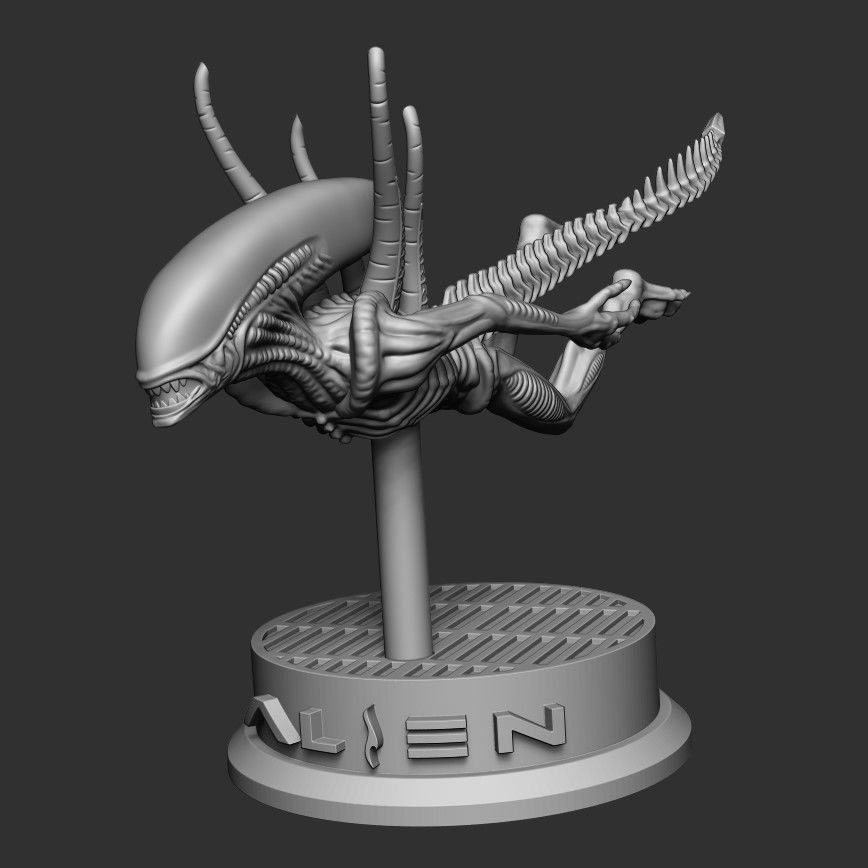 AD Alien Resurrection Swimming 3D print model 3D print model_1