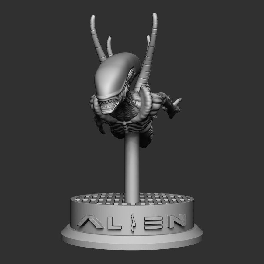 AD Alien Resurrection Swimming 3D print model 3D print model_5