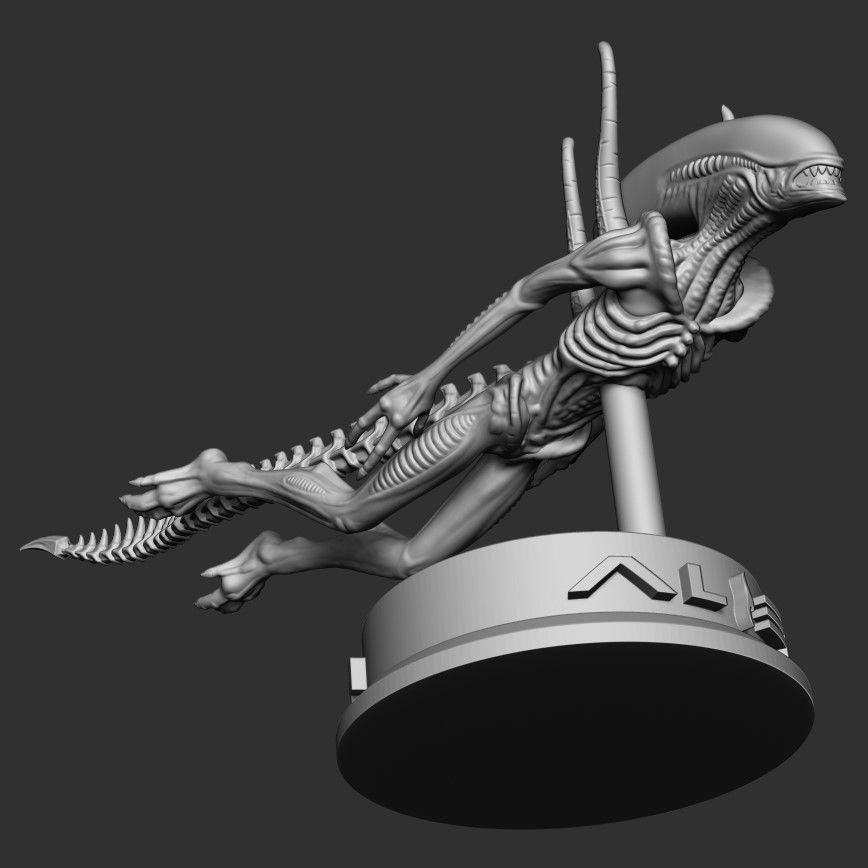 AD Alien Resurrection Swimming 3D print model 3D print model_4