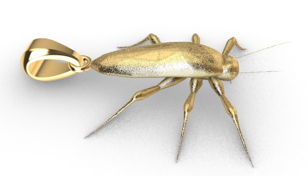 COCKROACH Pendant Necklace 3D print model_29