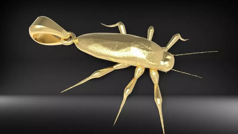 COCKROACH Pendant Necklace 3D print model_0