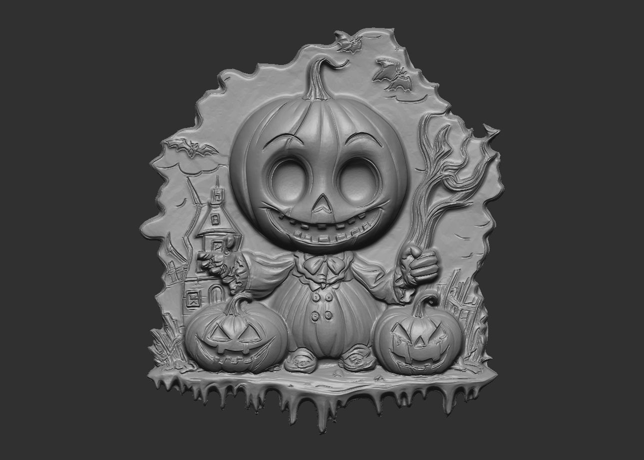 pumpkin decor 3D print model_5