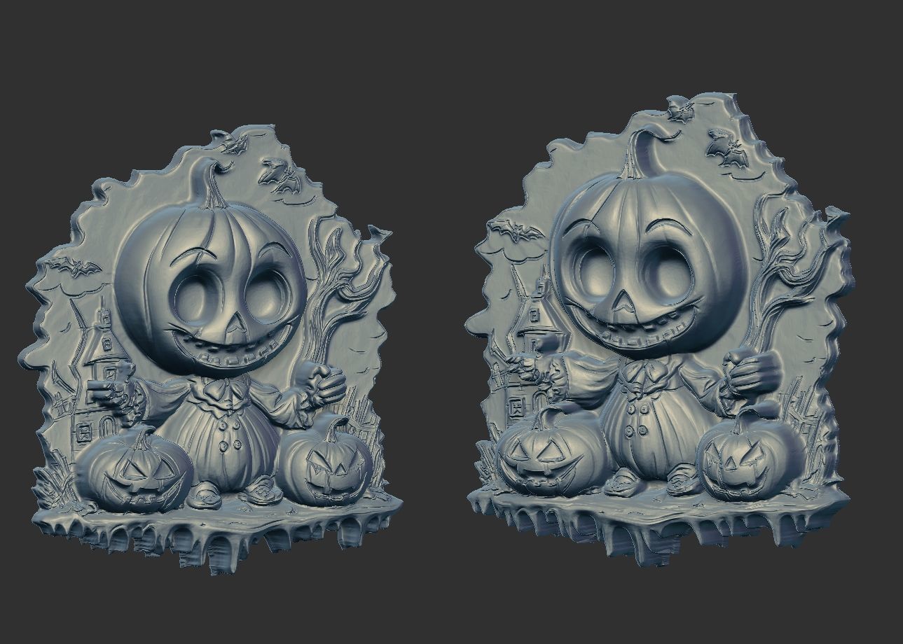pumpkin decor 3D print model_3