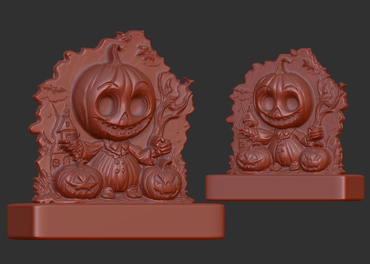 pumpkin decor 3D print model_1
