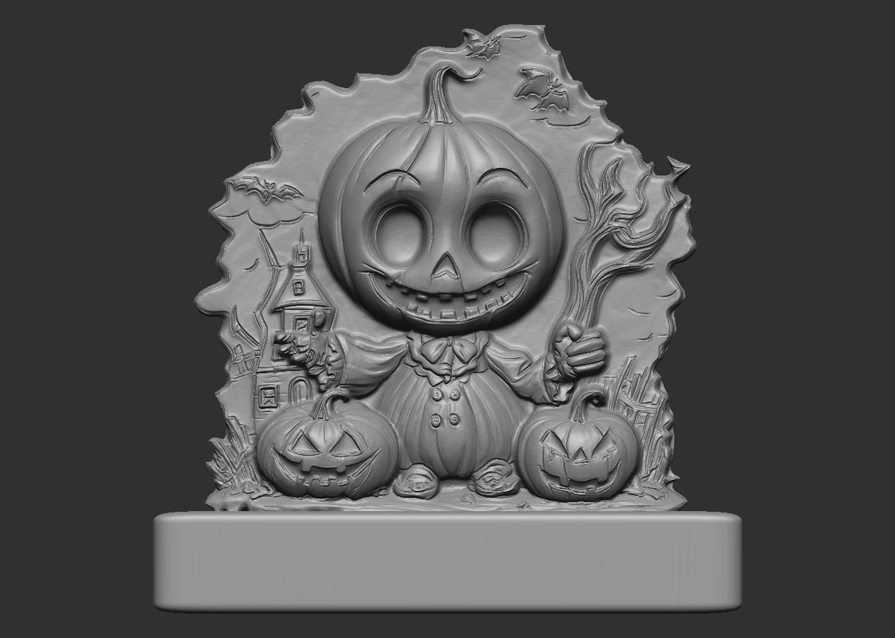 pumpkin decor 3D print model_6