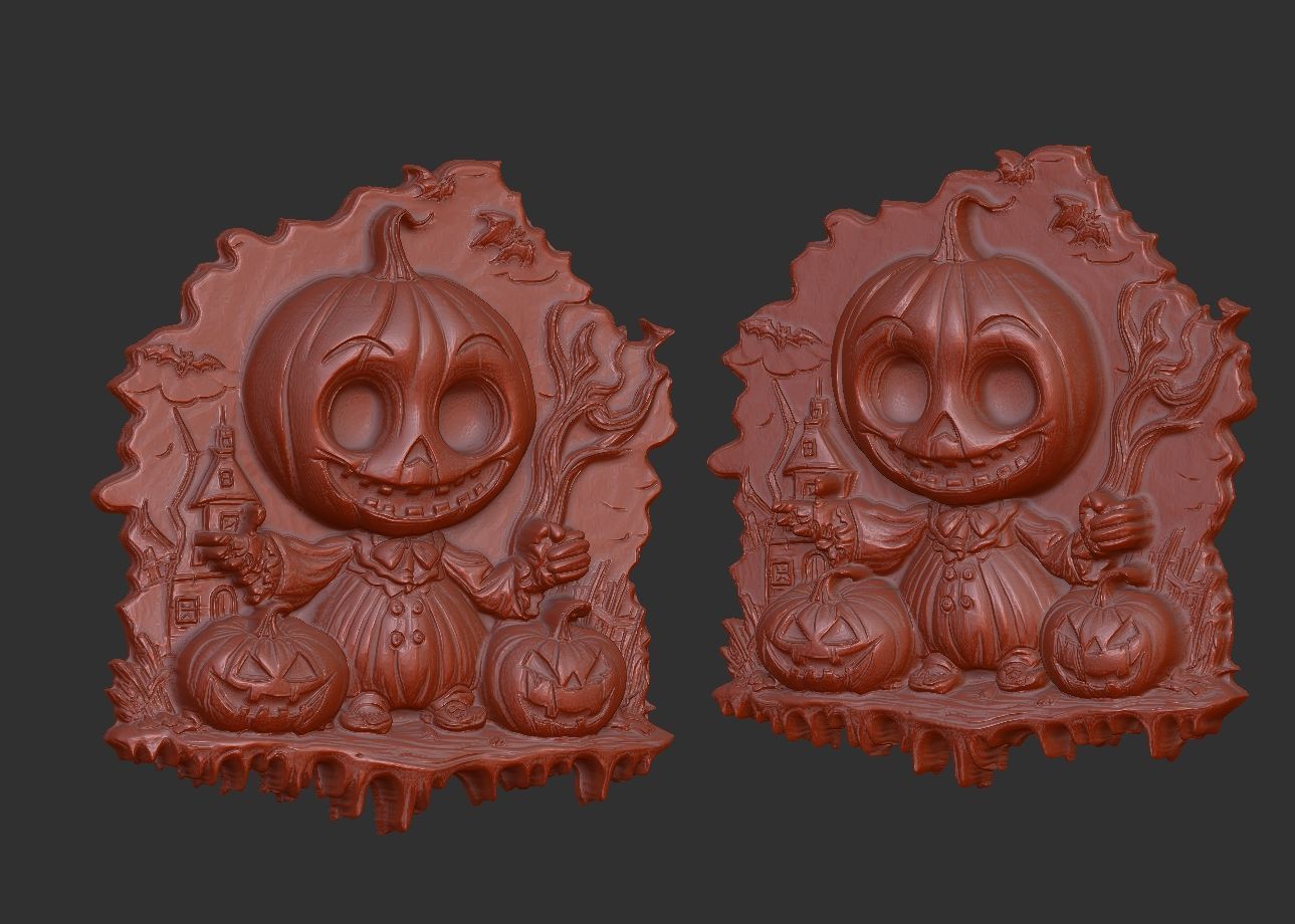 pumpkin decor 3D print model_2