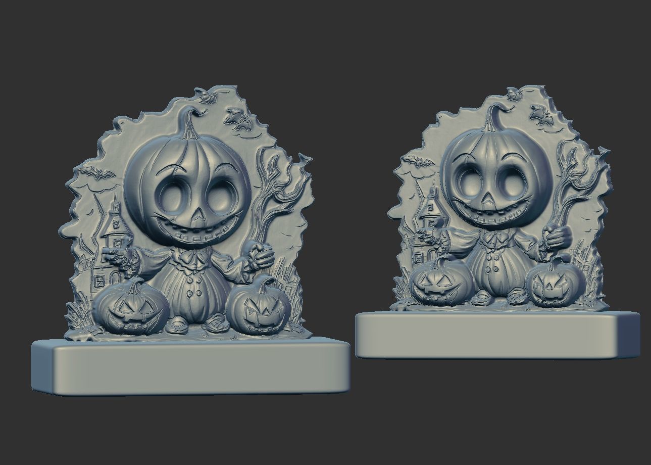 pumpkin decor 3D print model_4