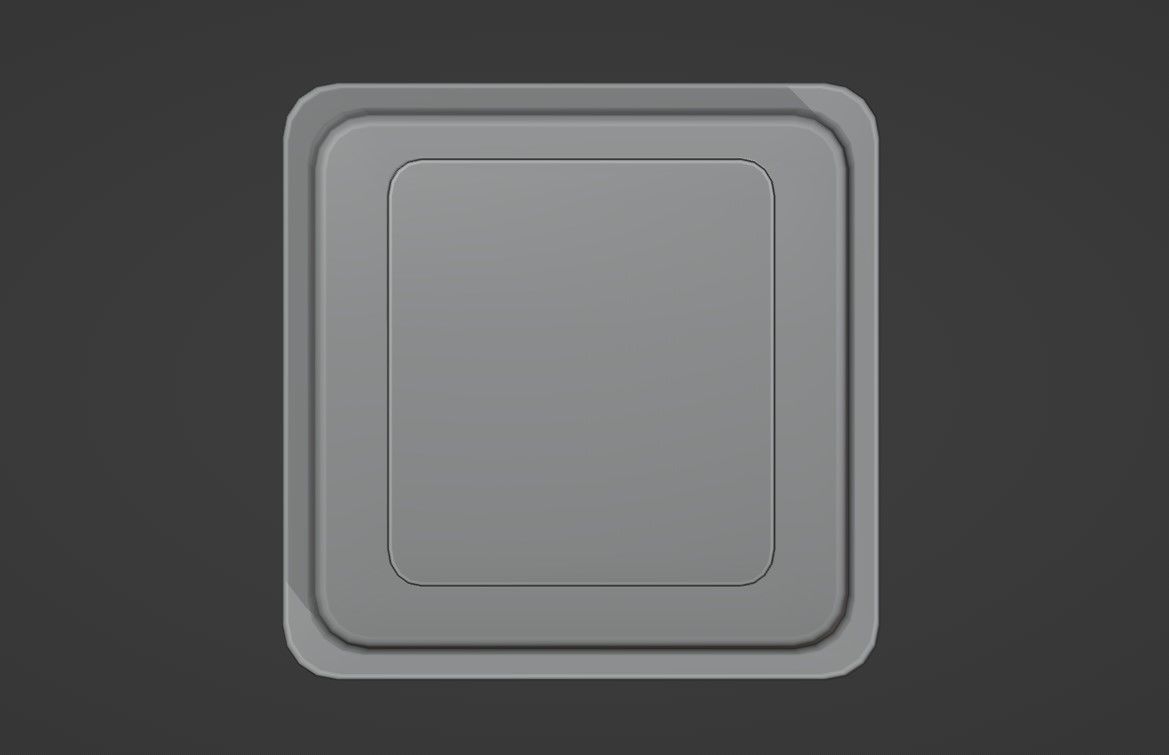 Trash Can Low-poly 3D model_9