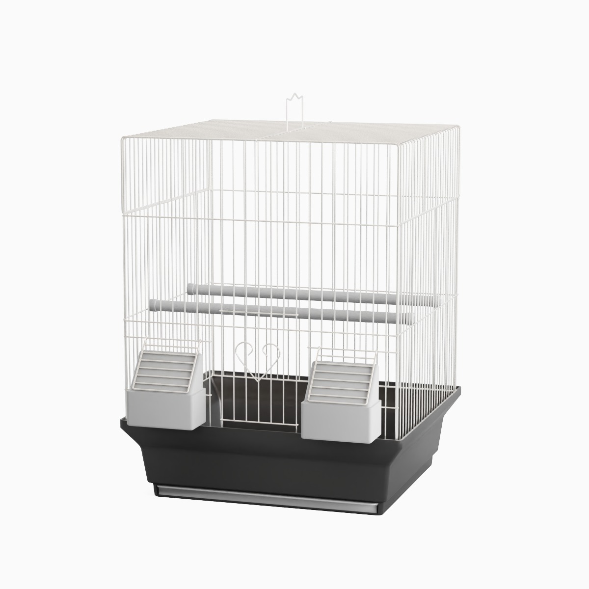 Birdcage Silver 3D model_1
