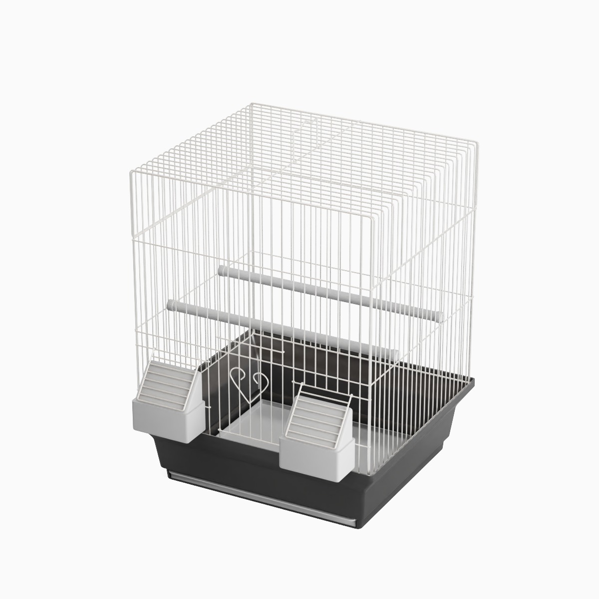 Birdcage Silver 3D model_5