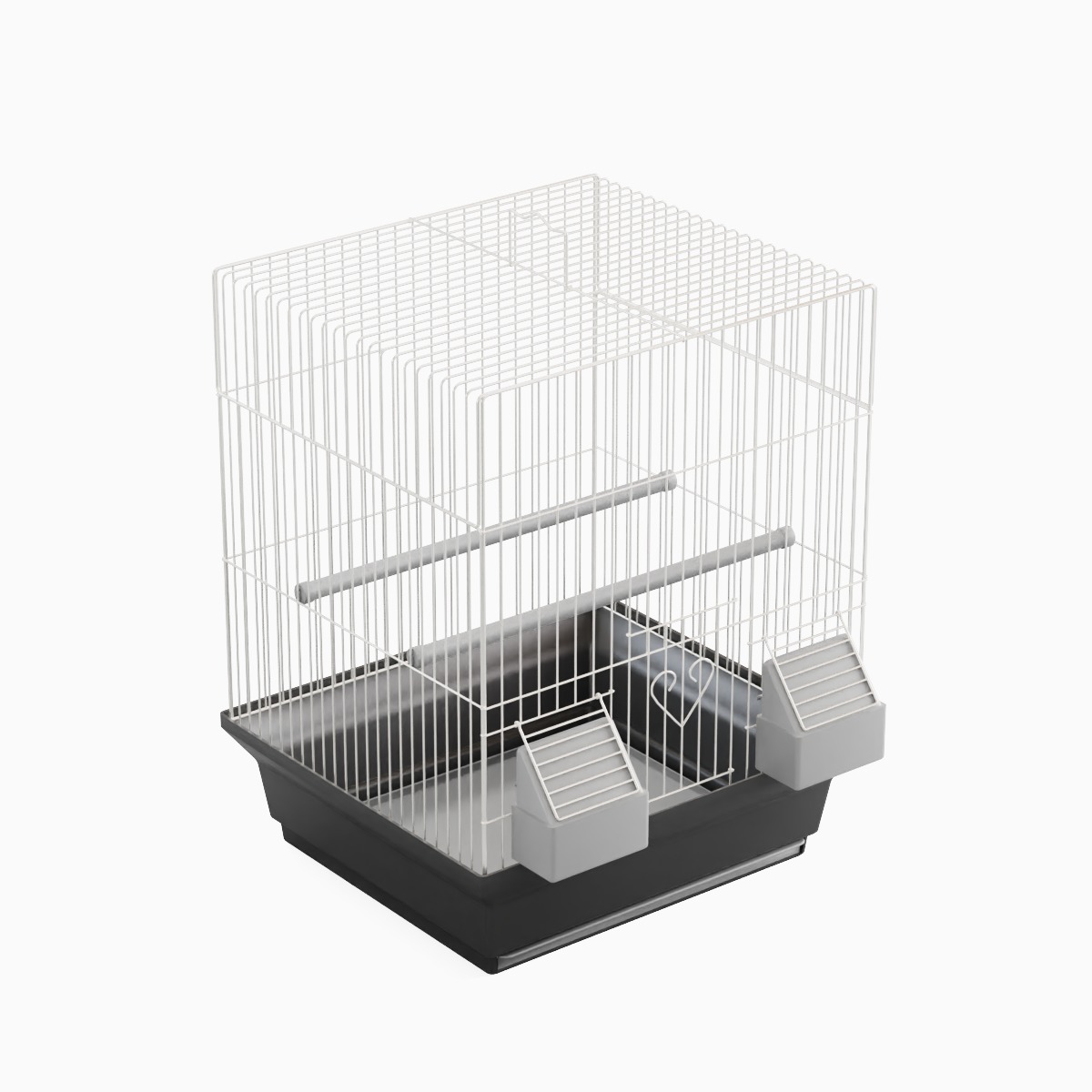 Birdcage Silver 3D model_4