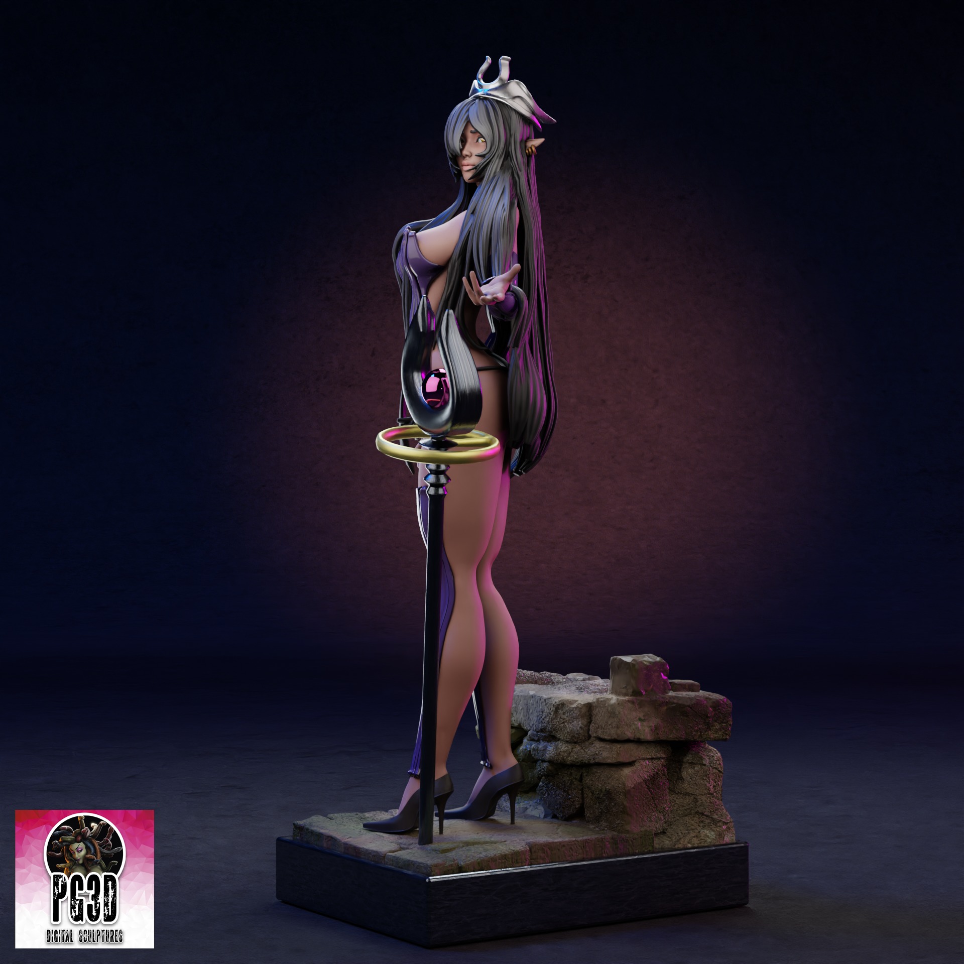 Origa from Kuroinu - 1TO10 STL FILE 3D PRINT MODEL 3D print model_2