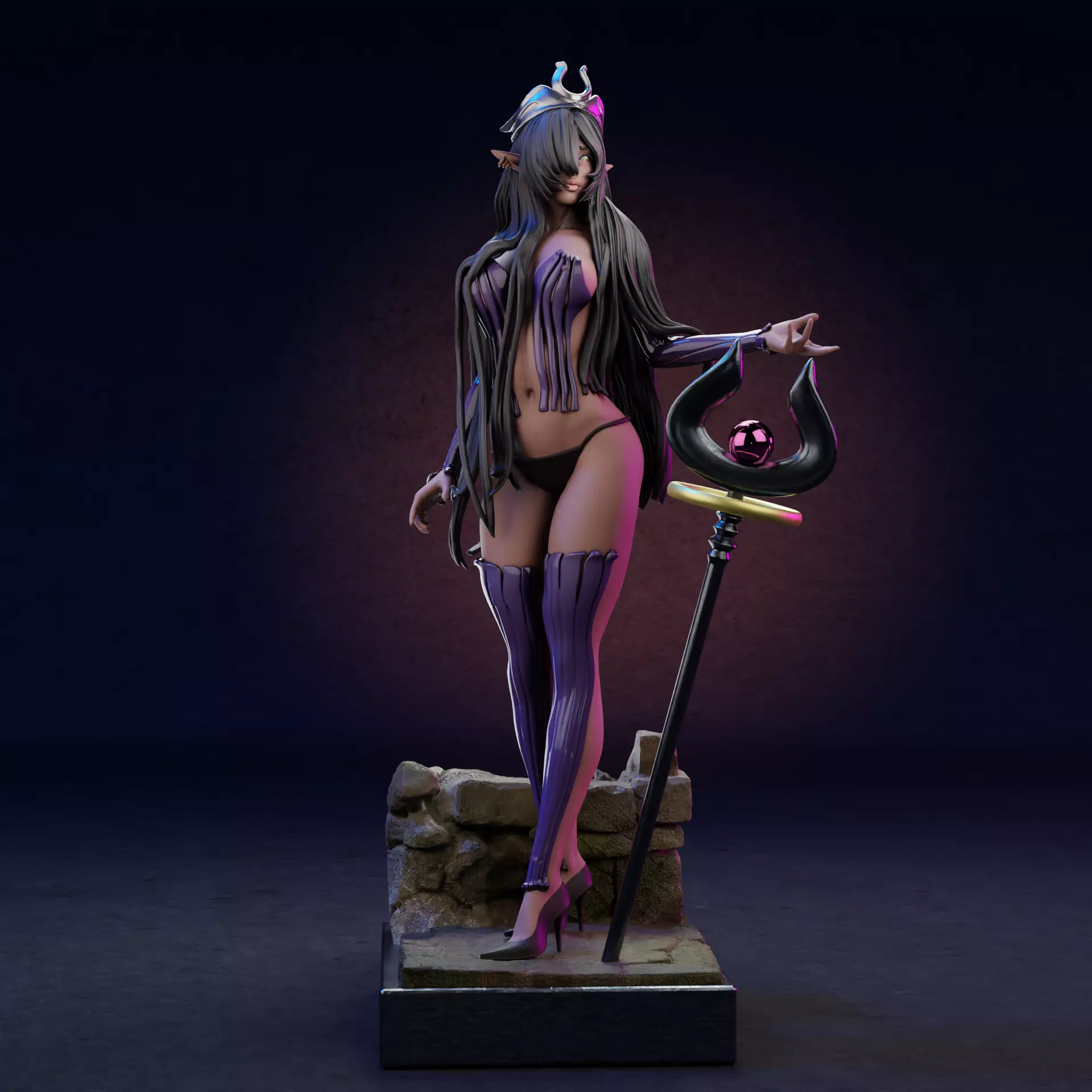 Origa from Kuroinu - 1TO10 STL FILE 3D PRINT MODEL 3D print model_0