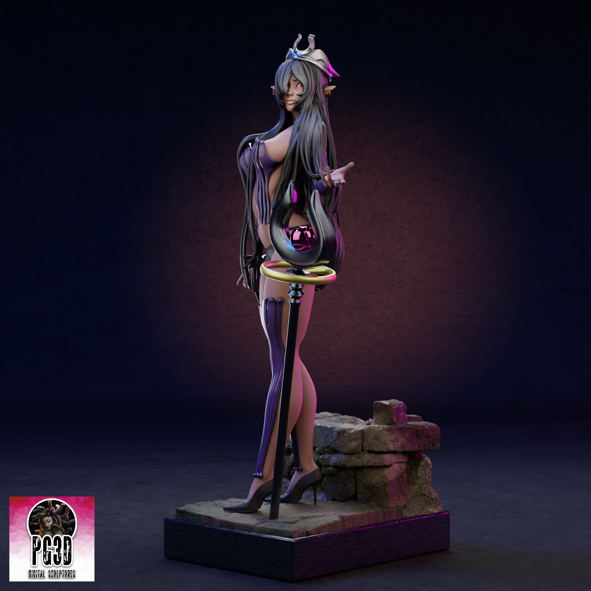 Origa from Kuroinu - 1TO10 STL FILE 3D PRINT MODEL 3D print model_1