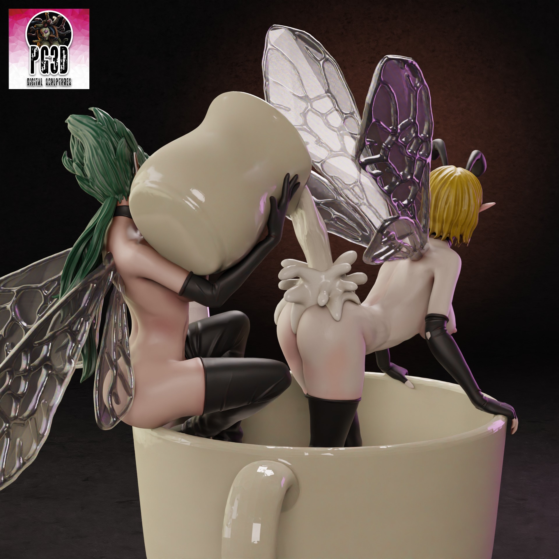 Bondag Fairies - 1TO1 STL FILE 3D PRINT MODEL 3D print model_10