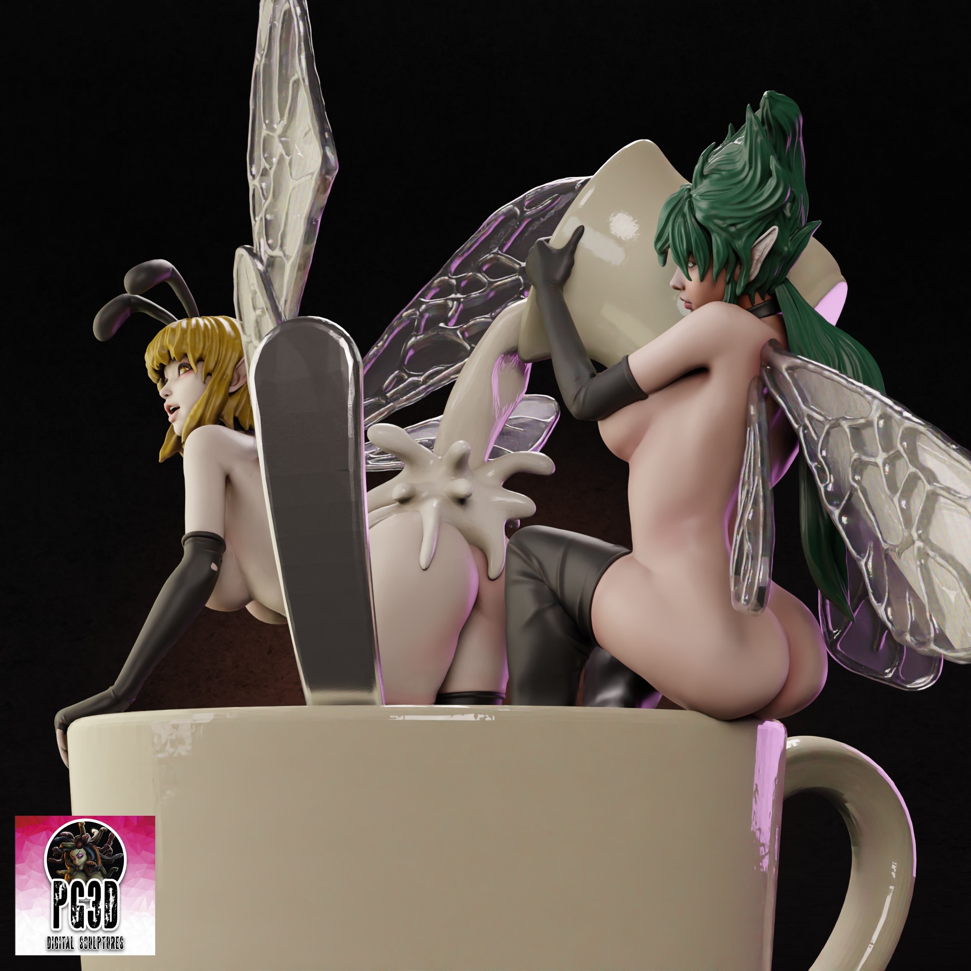 Bondag Fairies - 1TO1 STL FILE 3D PRINT MODEL 3D print model_9