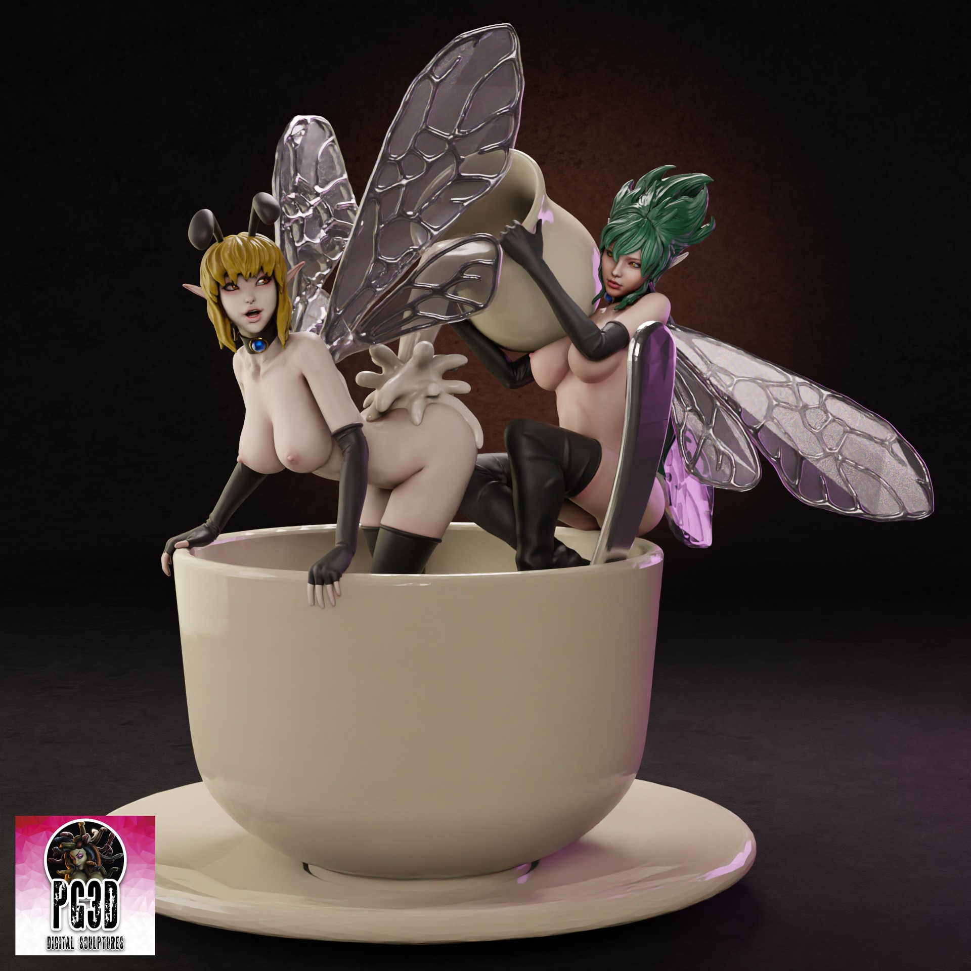 Bondag Fairies - 1TO1 STL FILE 3D PRINT MODEL 3D print model_11