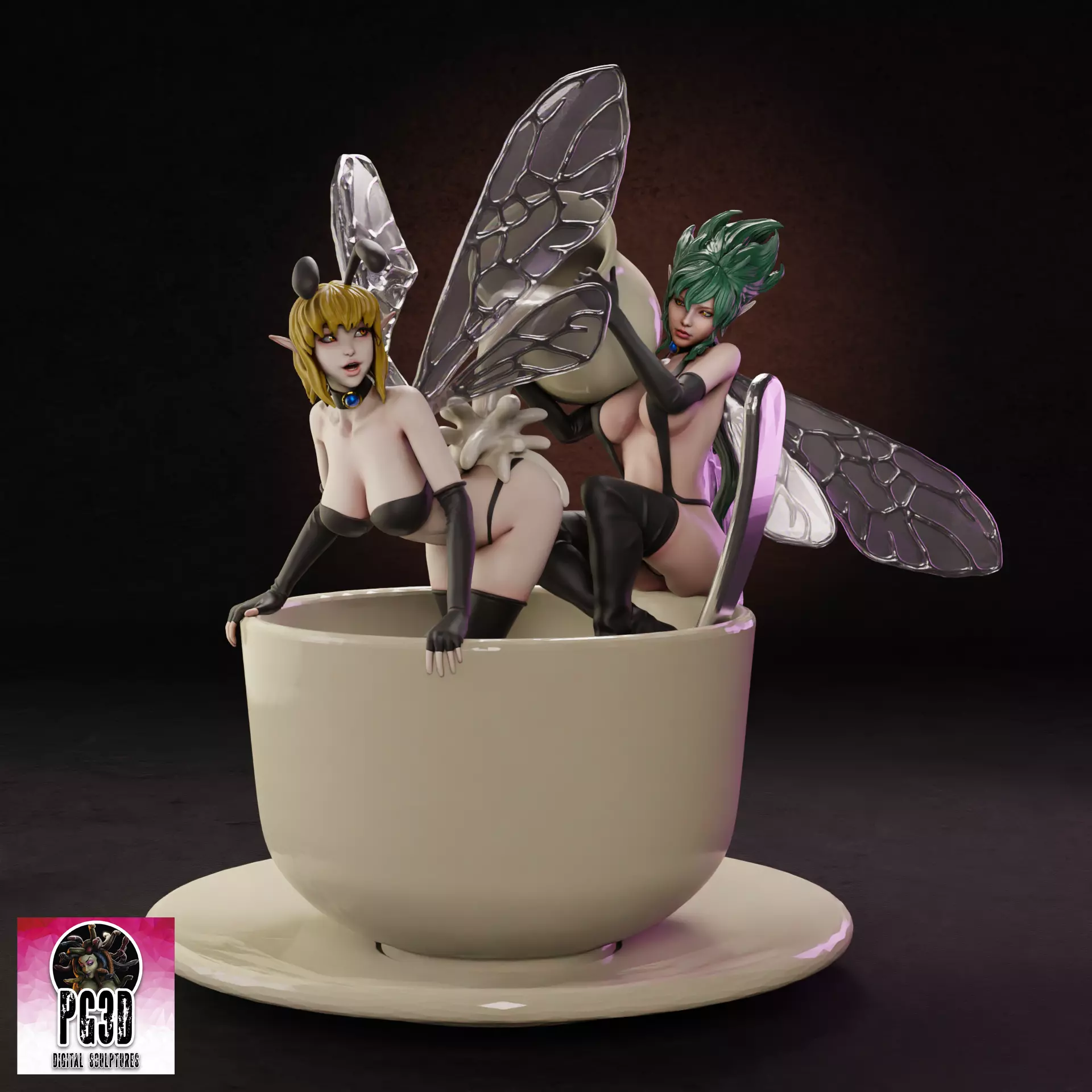 Bondag Fairies - 1TO1 STL FILE 3D PRINT MODEL 3D print model_0