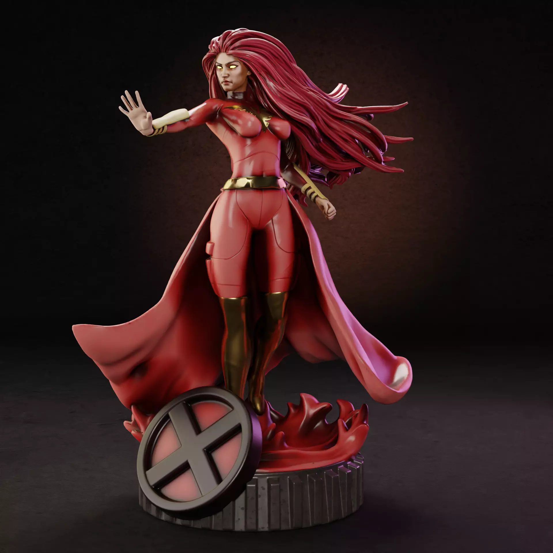 Dark Phoenix - 1TO10 STL FILE 3D PRINT MODEL 3D print model_0