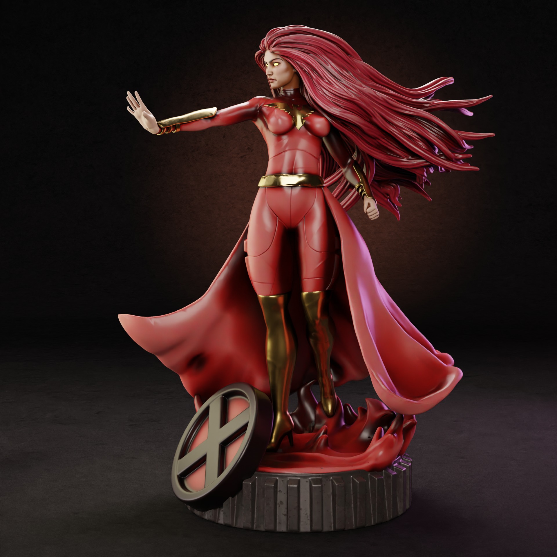 Dark Phoenix - 1TO10 STL FILE 3D PRINT MODEL 3D print model_2