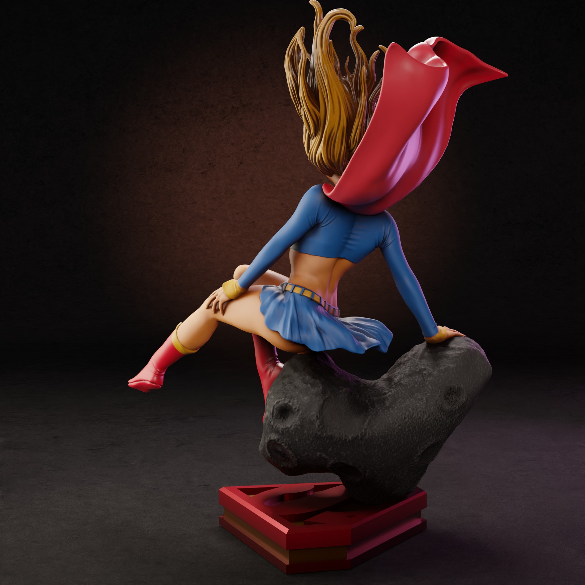 Supergirl - 1TO10 STL FILE 3D PRINT MODEL 3D print model_3