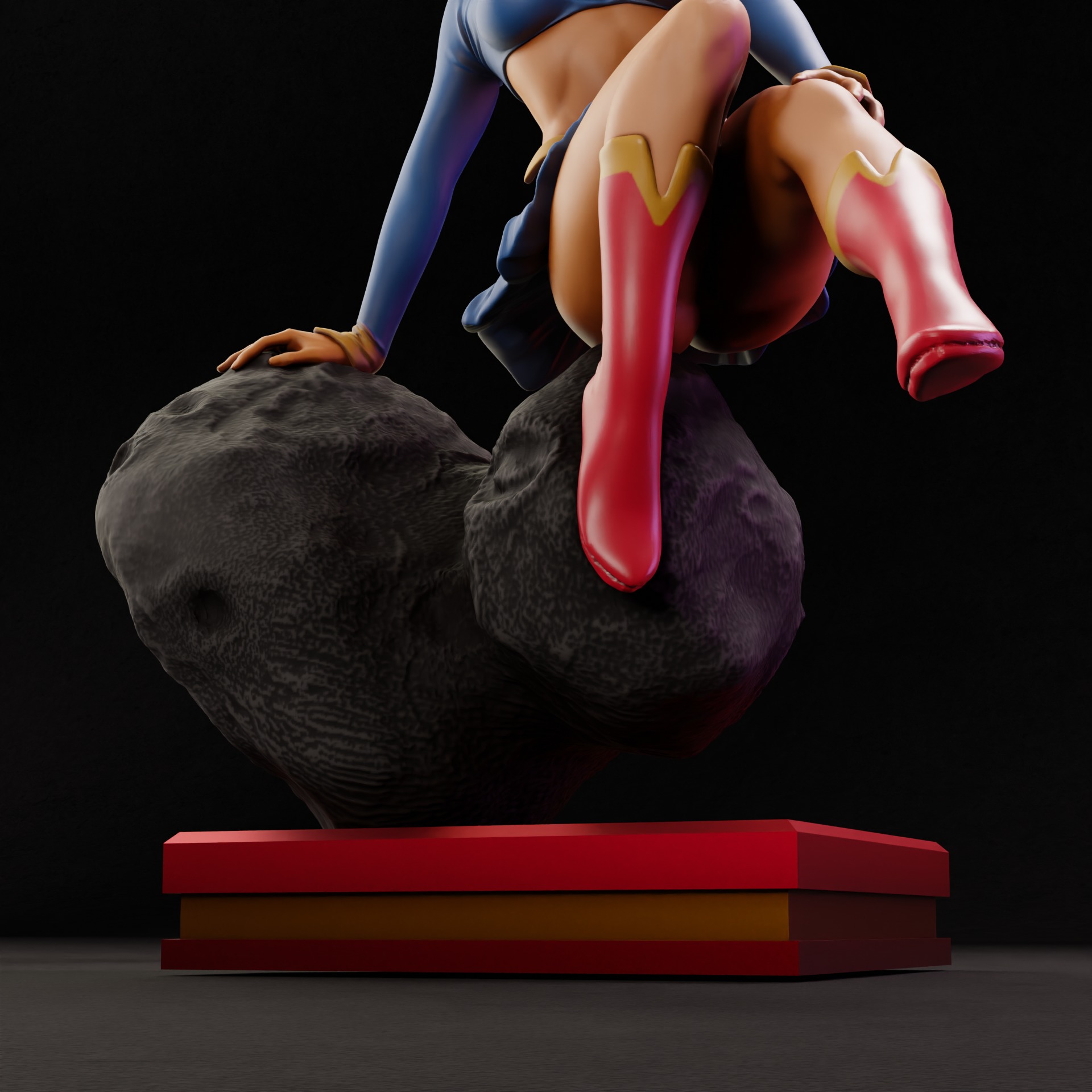 Supergirl - 1TO10 STL FILE 3D PRINT MODEL 3D print model_5