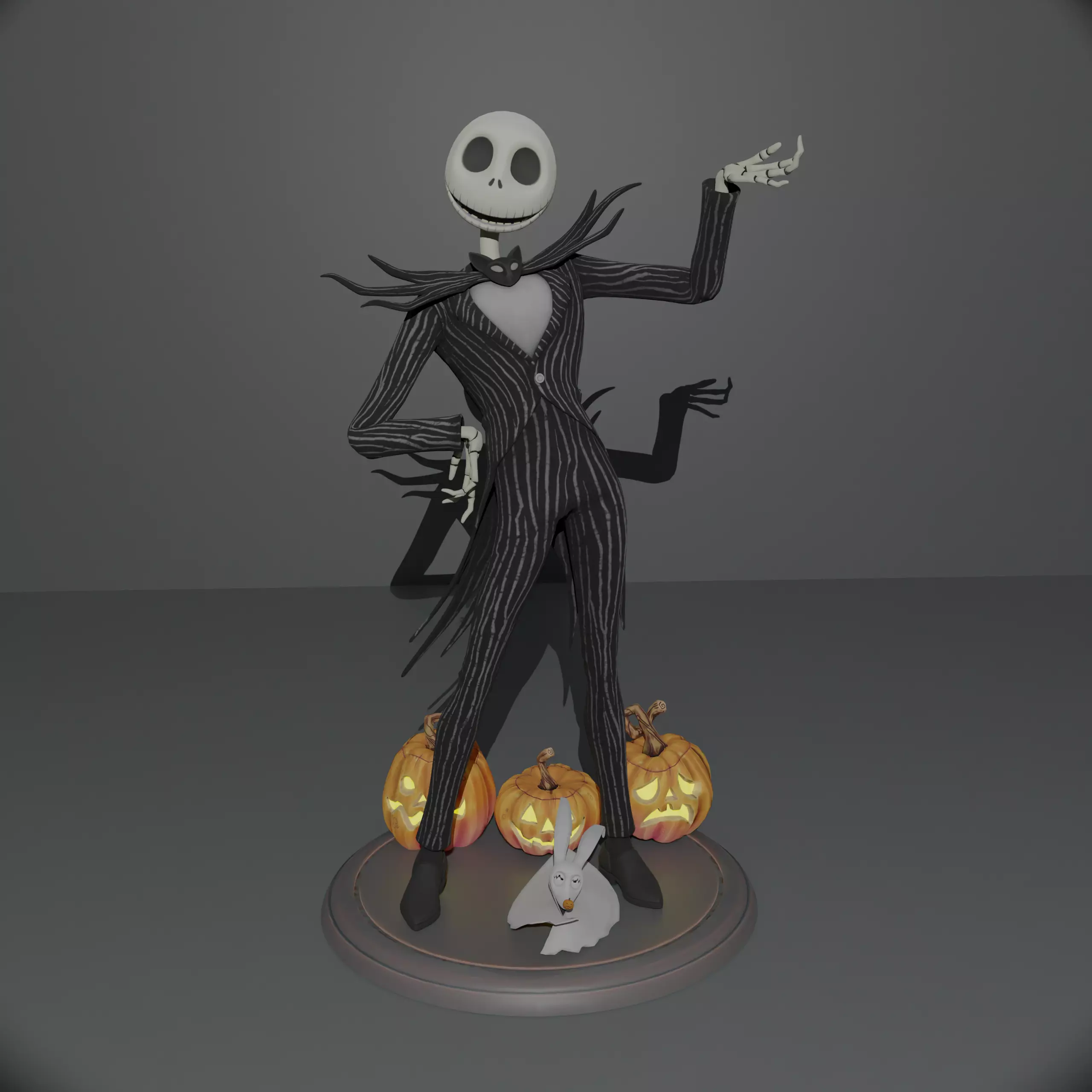 Jack Skellington 3D print model_0