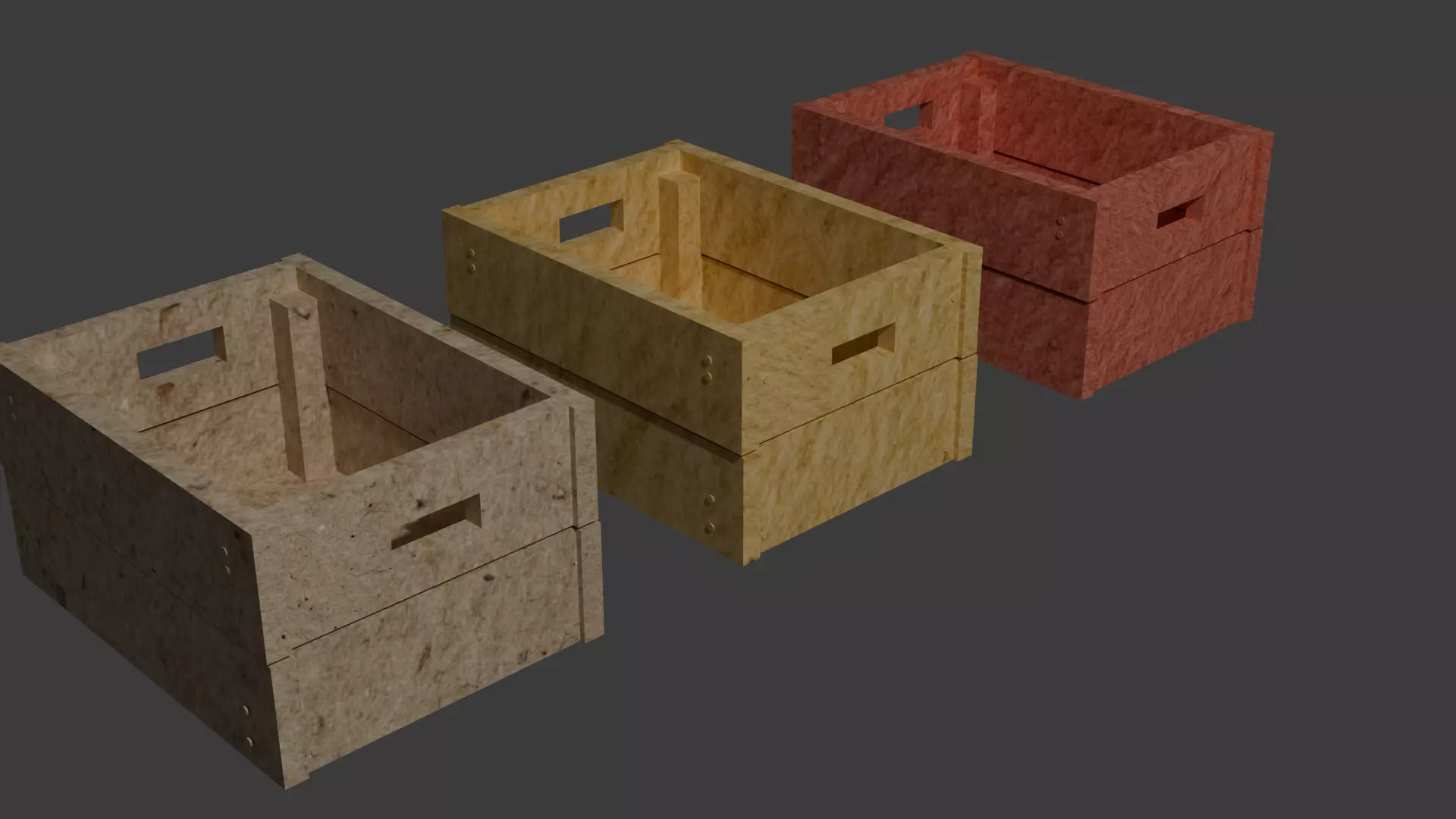 Storage Boxes 3D model_0