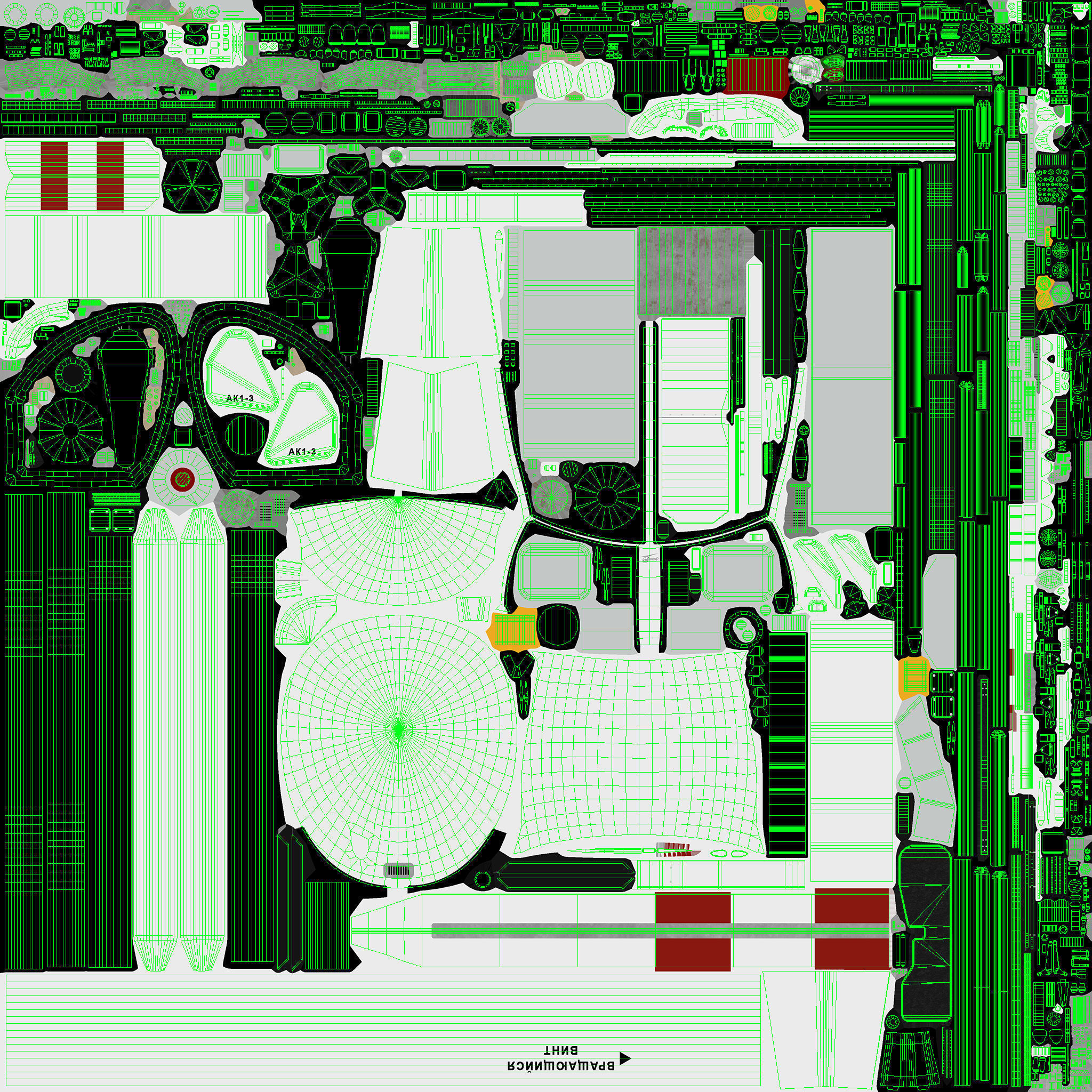 Helicopter AK1-3 Sanka Low-poly 3D model_21