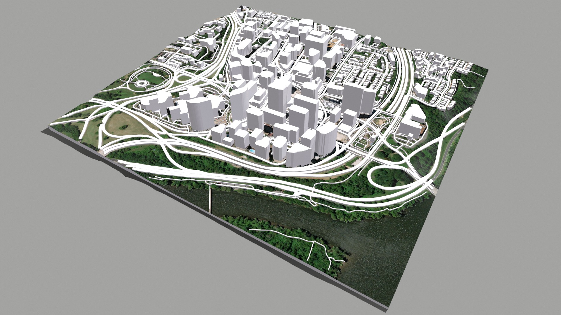 Cityscape Arlington Rosslyn Virginia USA 3D model_9