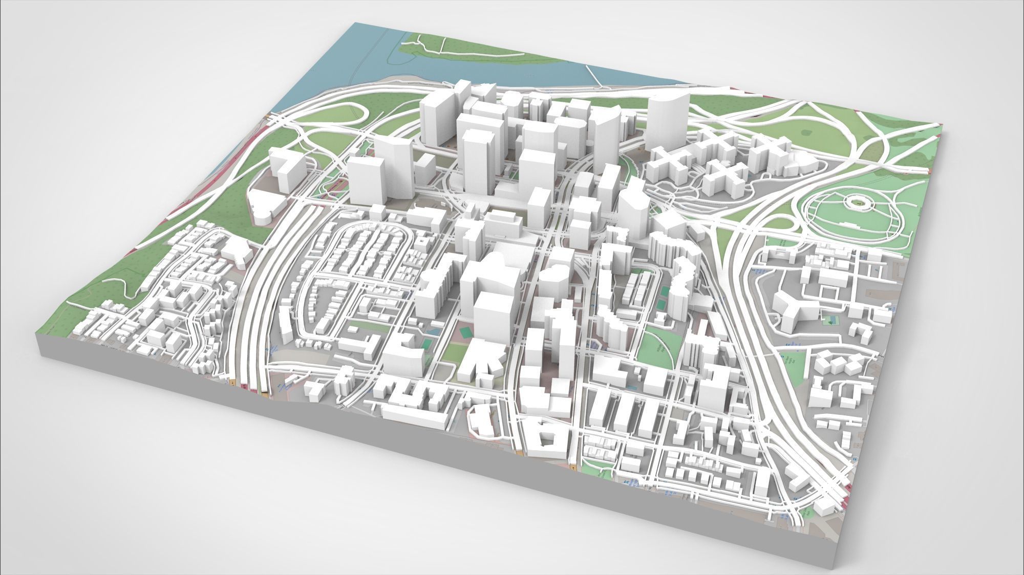 Cityscape Arlington Rosslyn Virginia USA 3D model_14