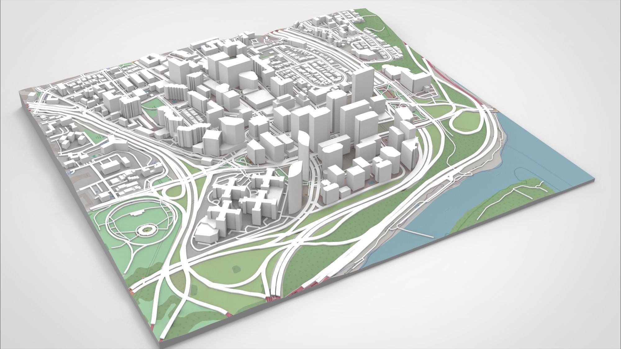 Cityscape Arlington Rosslyn Virginia USA 3D model_10