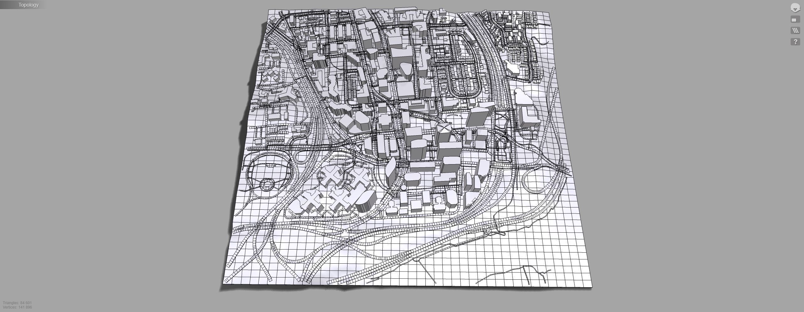 Cityscape Arlington Rosslyn Virginia USA 3D model_17