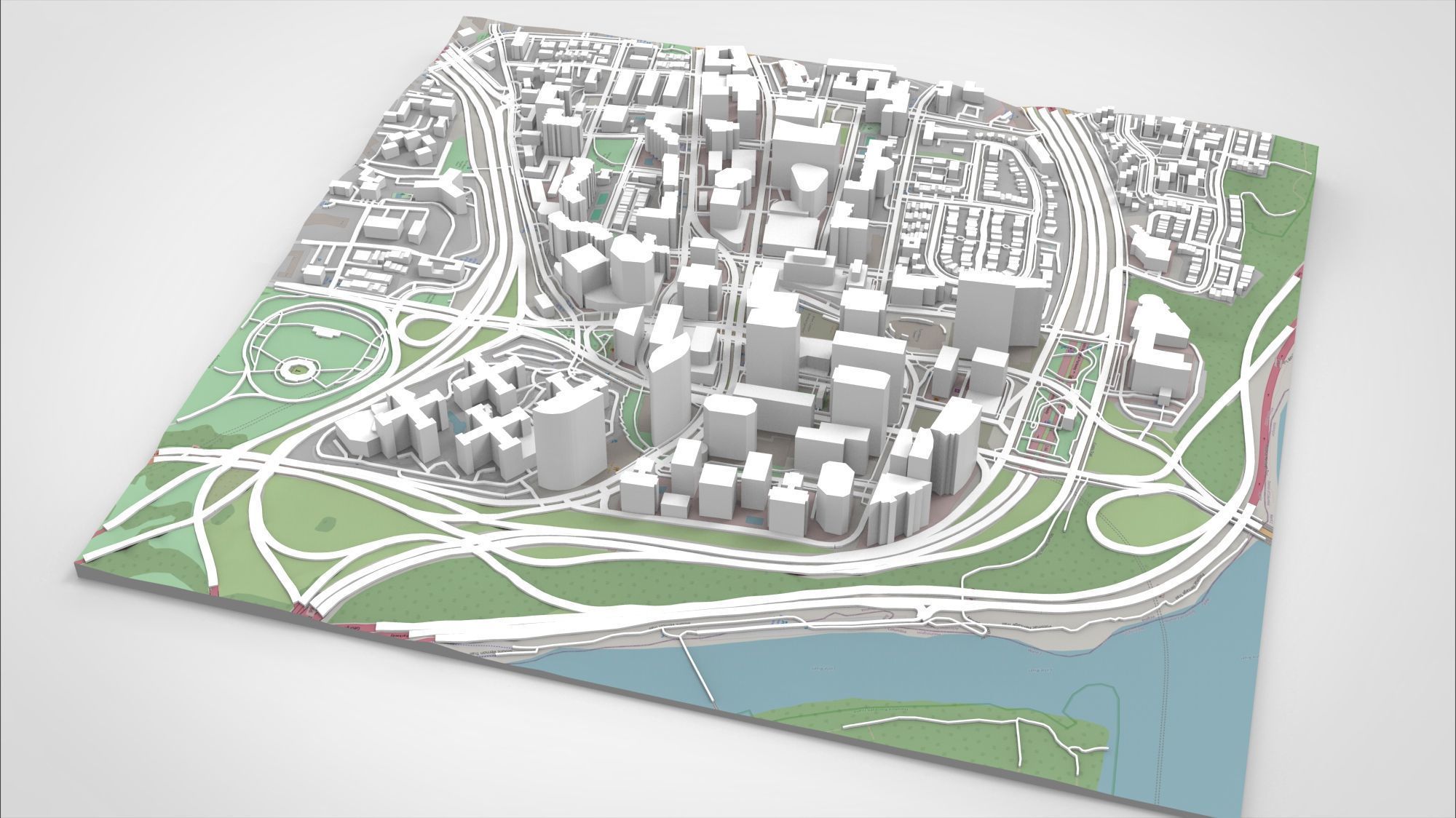 Cityscape Arlington Rosslyn Virginia USA 3D model_8