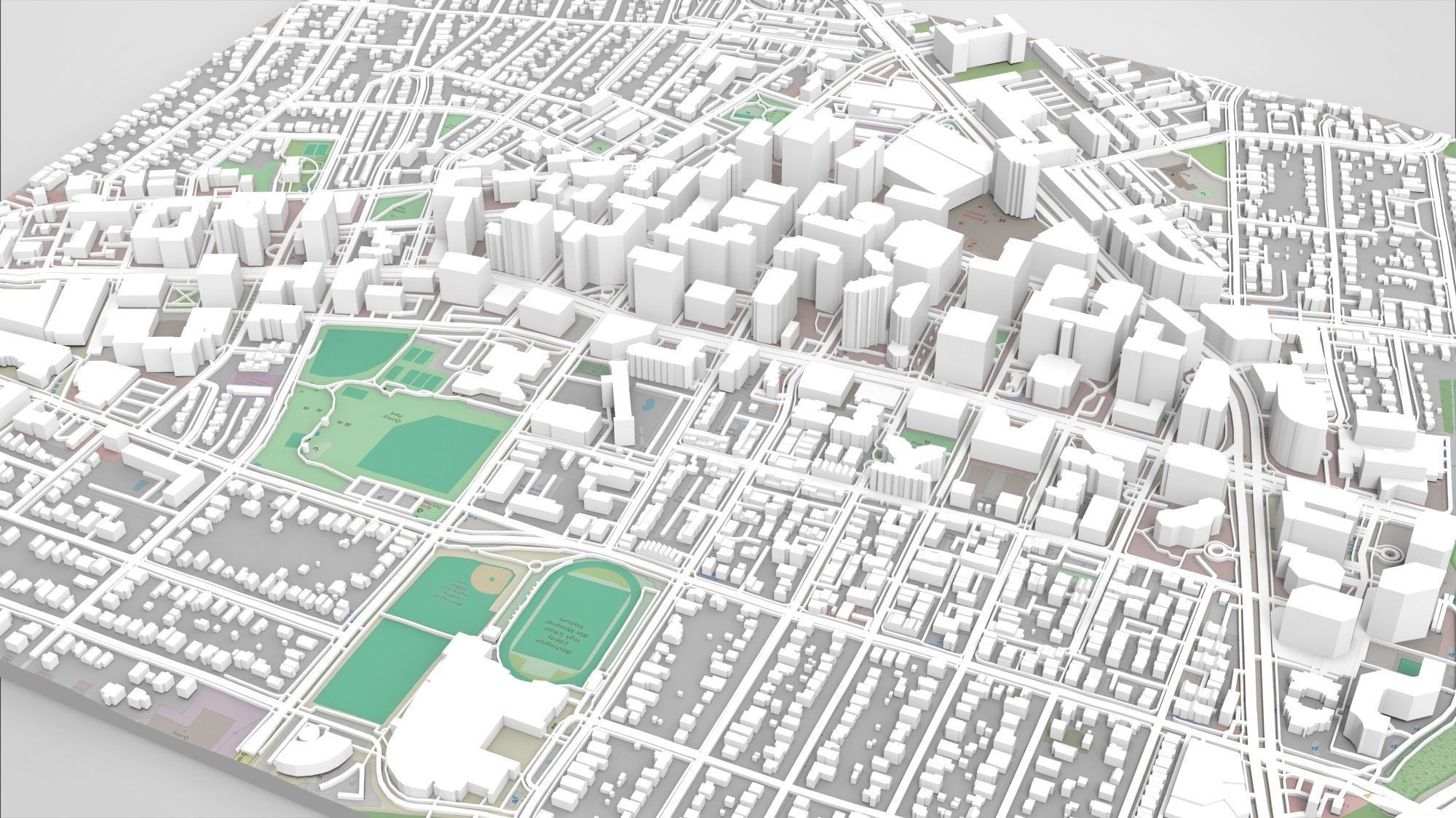 Cityscape Arlington Rosslyn Virginia USA 3D model_6