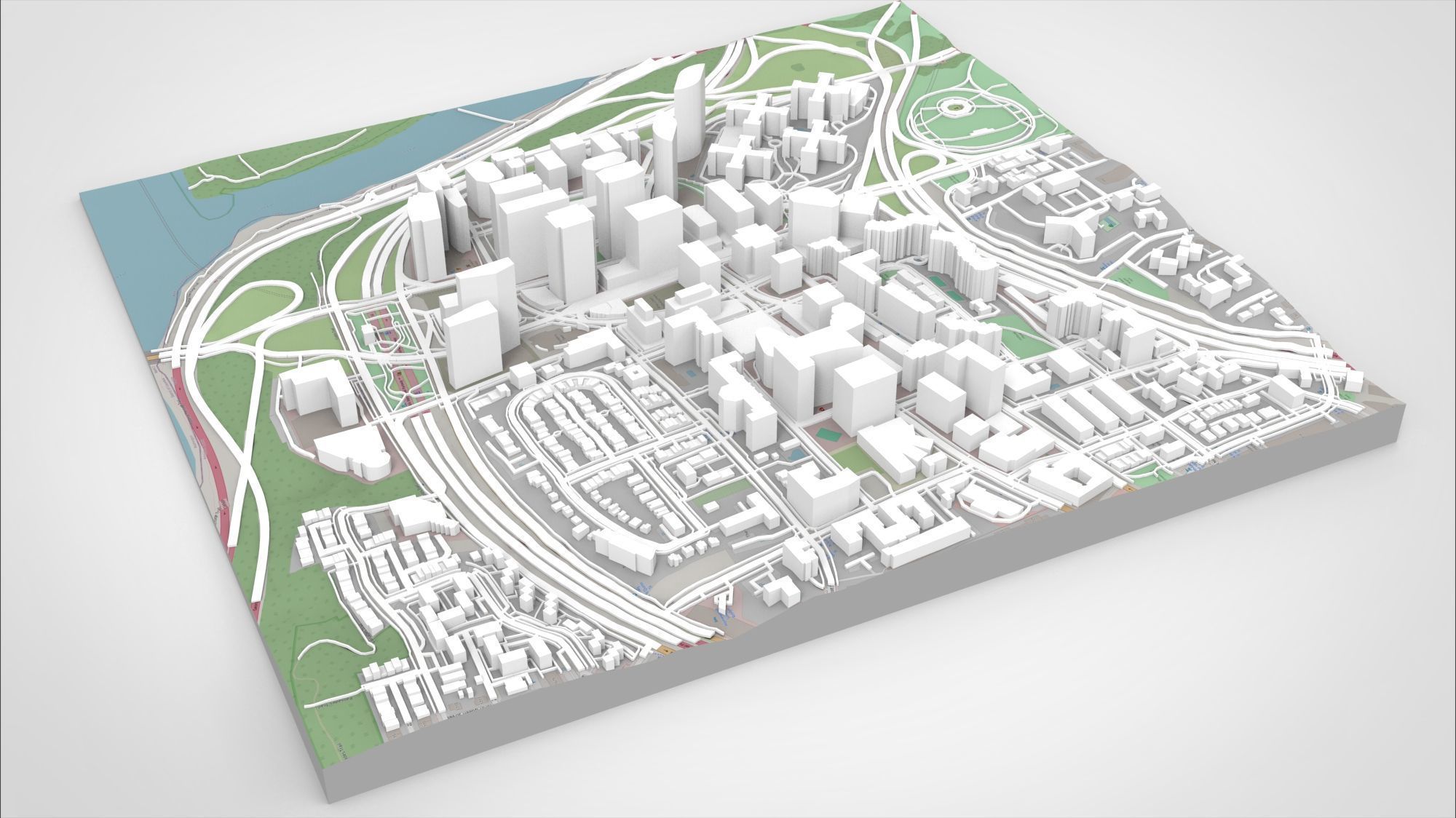 Cityscape Arlington Rosslyn Virginia USA 3D model_12
