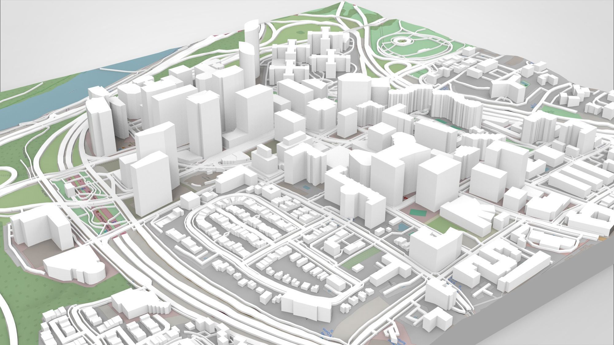 Cityscape Arlington Rosslyn Virginia USA 3D model_4