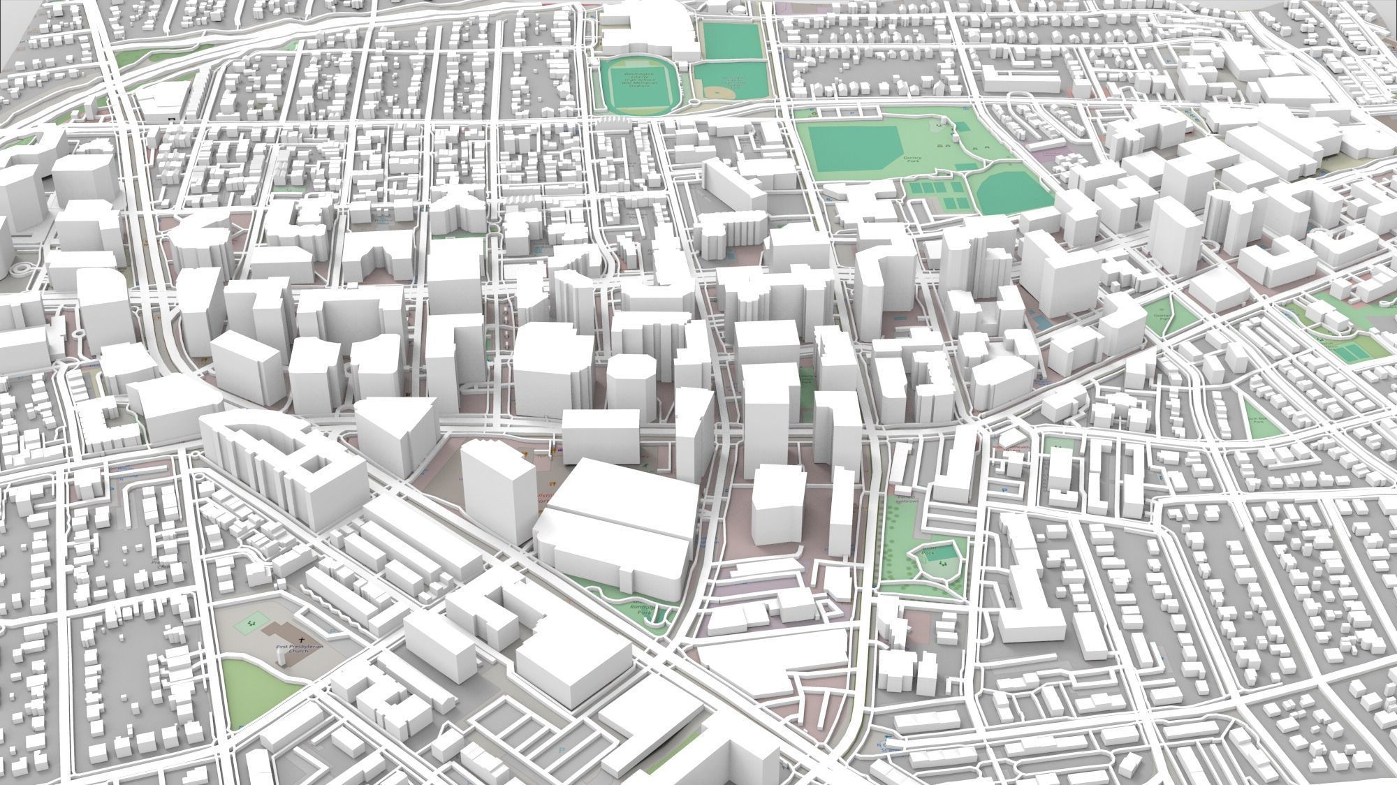 Cityscape Arlington Rosslyn Virginia USA 3D model_2