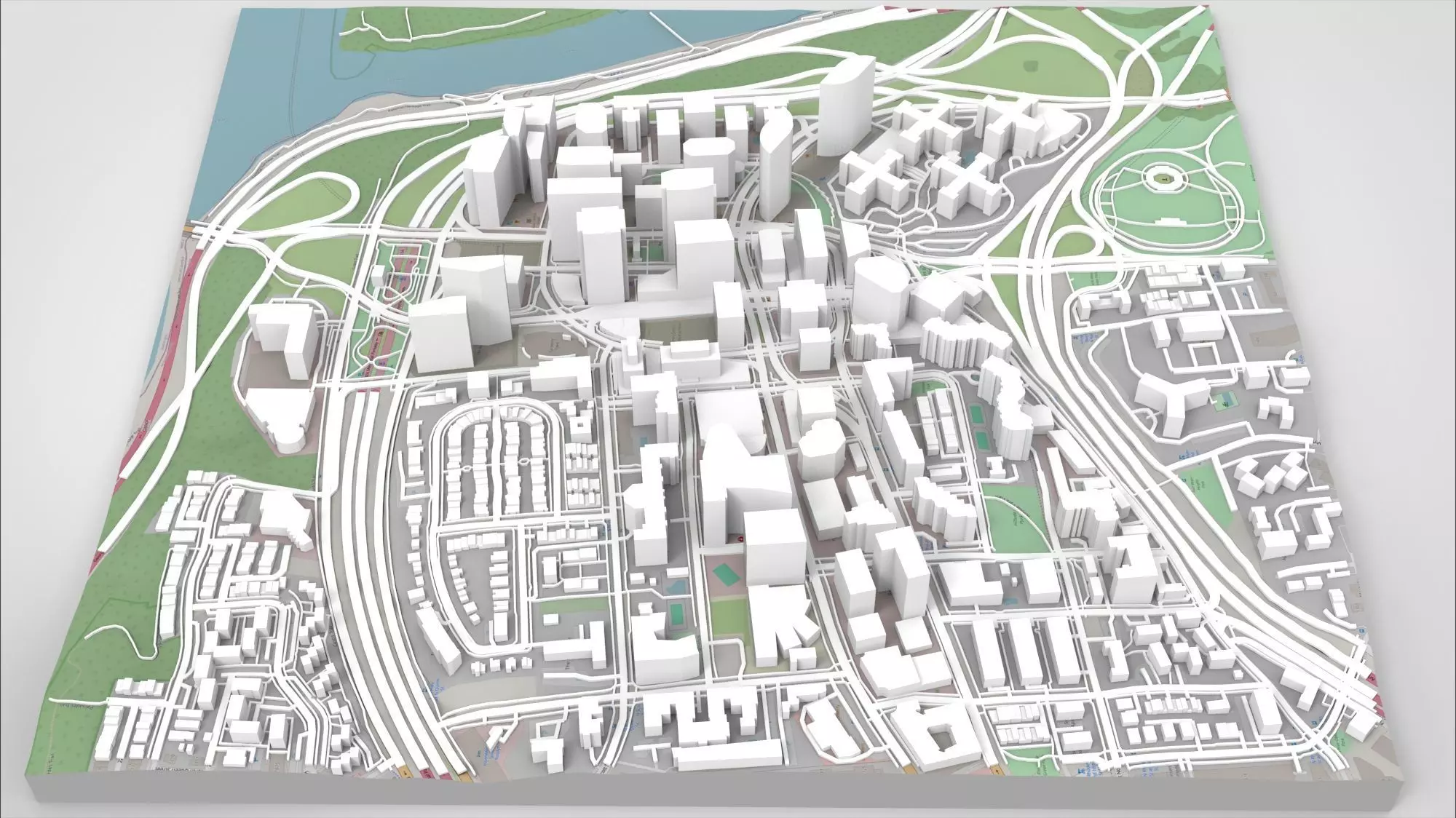 Cityscape Arlington Rosslyn Virginia USA 3D model_0