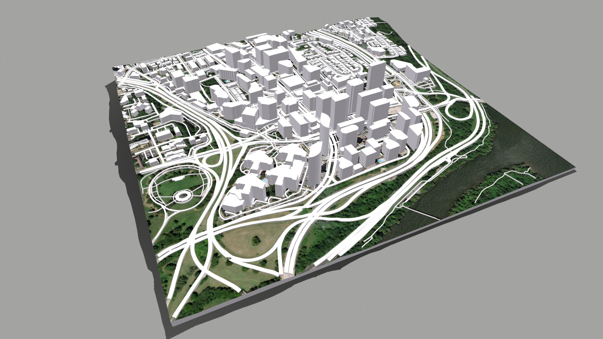 Cityscape Arlington Rosslyn Virginia USA 3D model_7