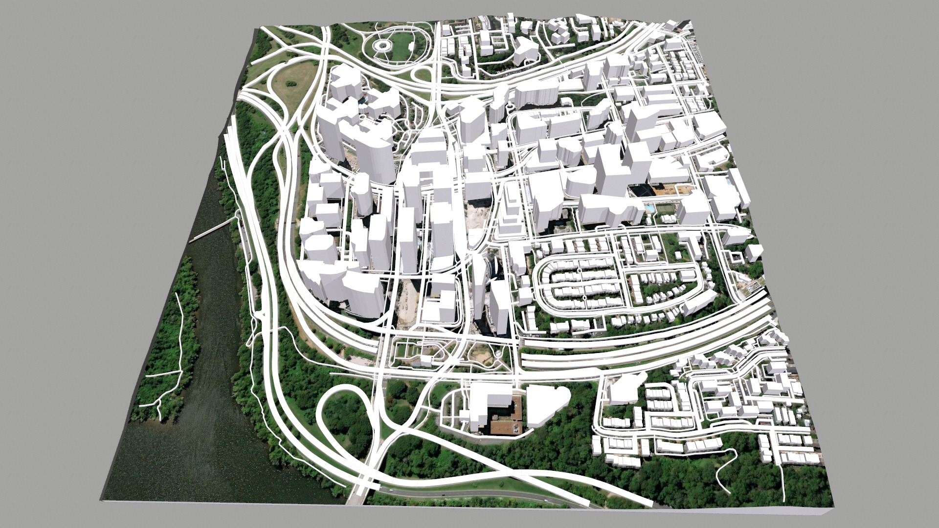 Cityscape Arlington Rosslyn Virginia USA 3D model_11