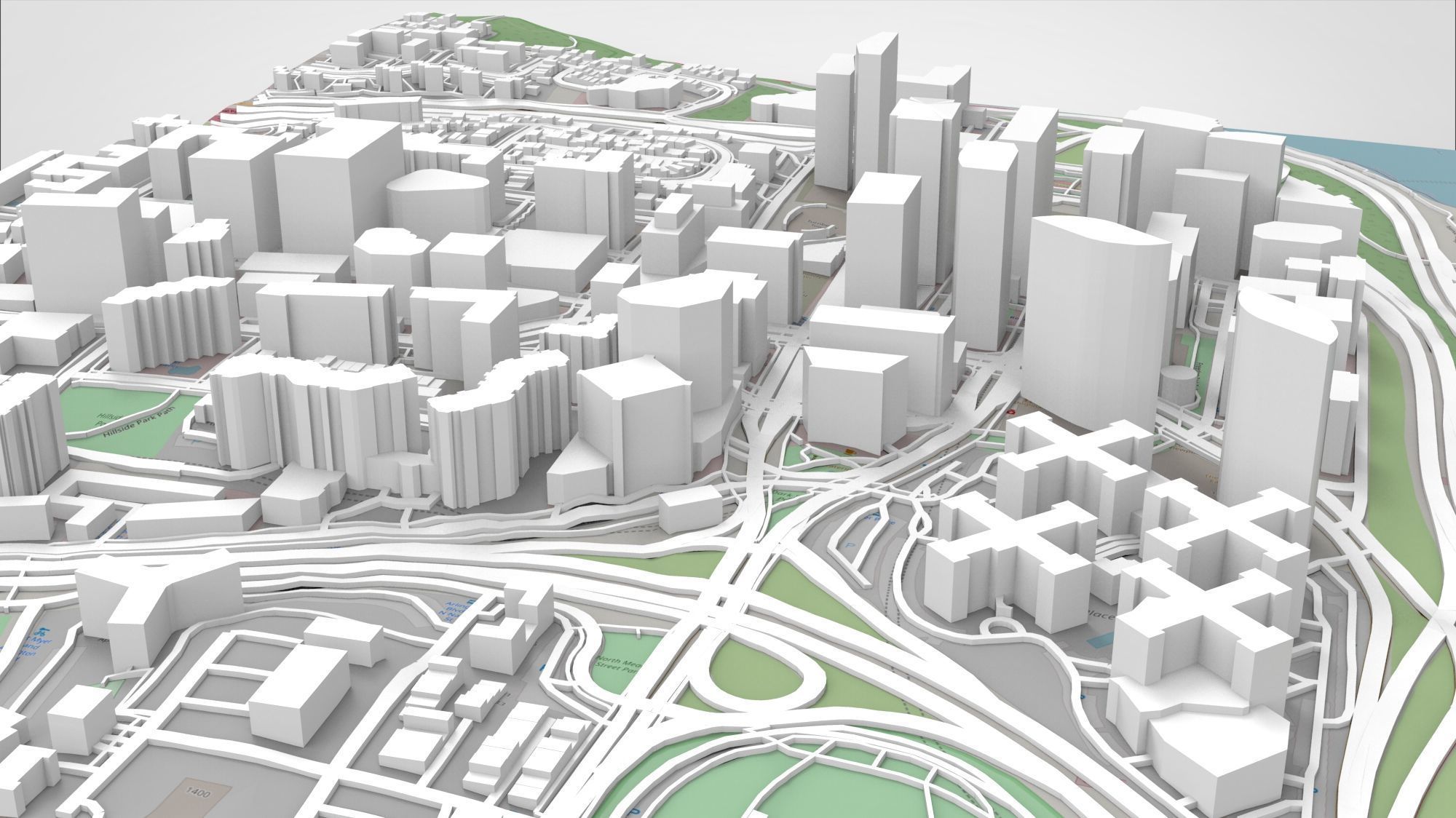Cityscape Arlington Rosslyn Virginia USA 3D model_5