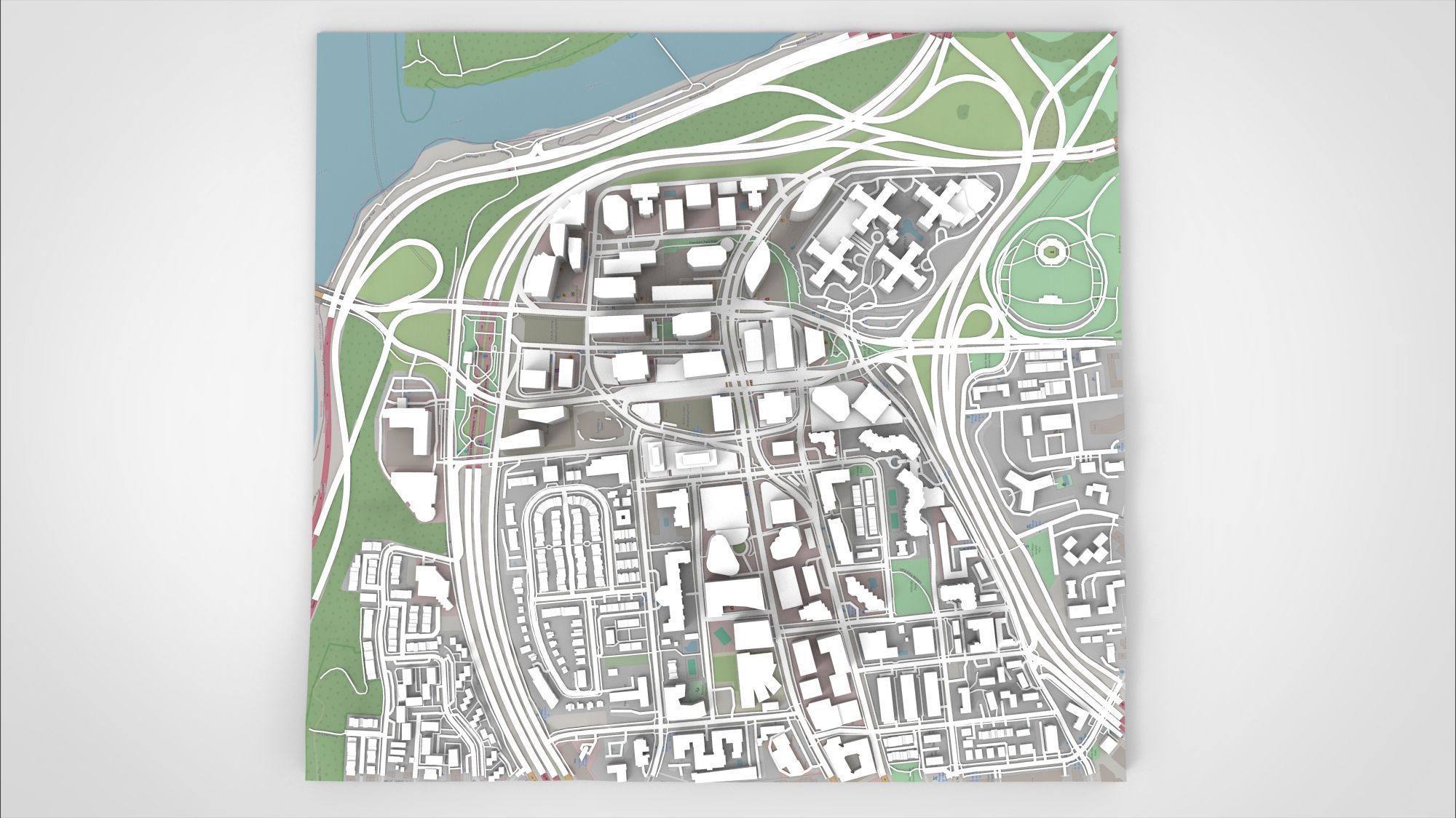 Cityscape Arlington Rosslyn Virginia USA 3D model_15