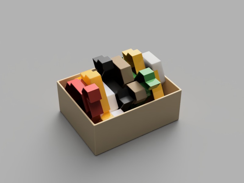 Animal Puzzle Set 3D print model_1