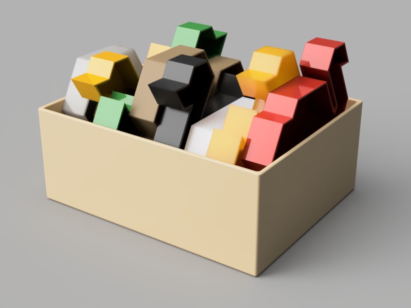 Animal Puzzle Set 3D print model_7