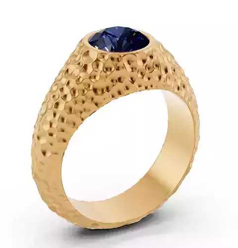 Lux ring silver gold sterling printable jewelry 3D model